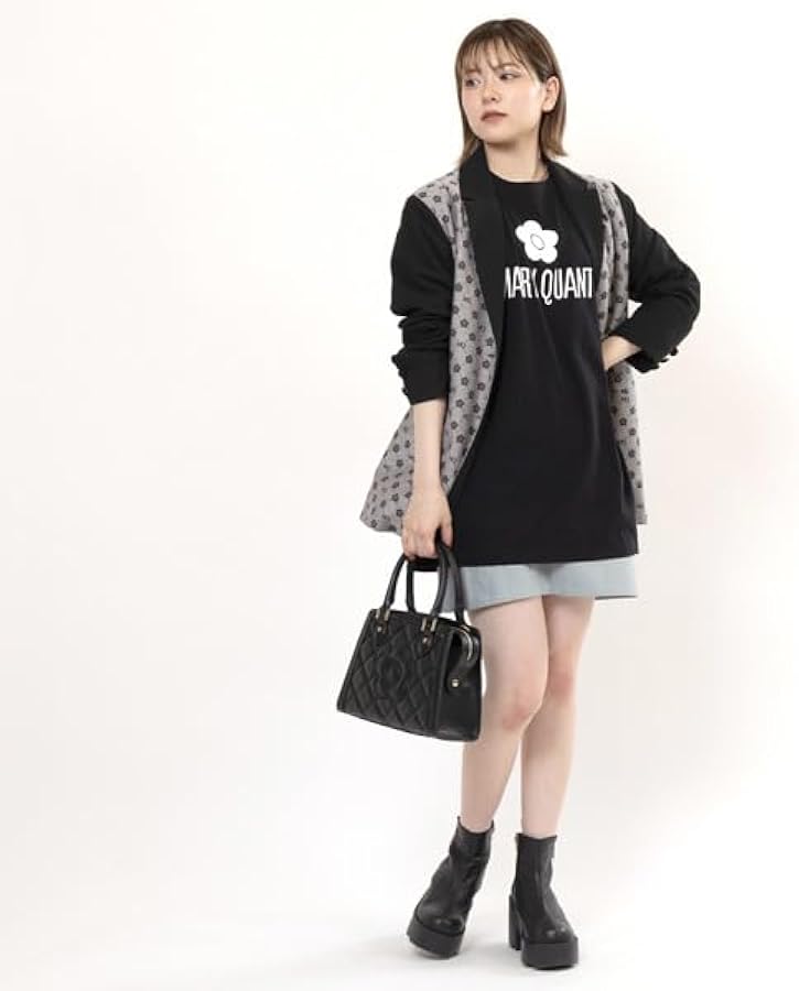 Amazon | [マリークヮント] スクエアキルトデイジーパッチ 2WAYトート